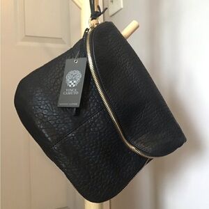 NWT Vince Camaro black leather handbag